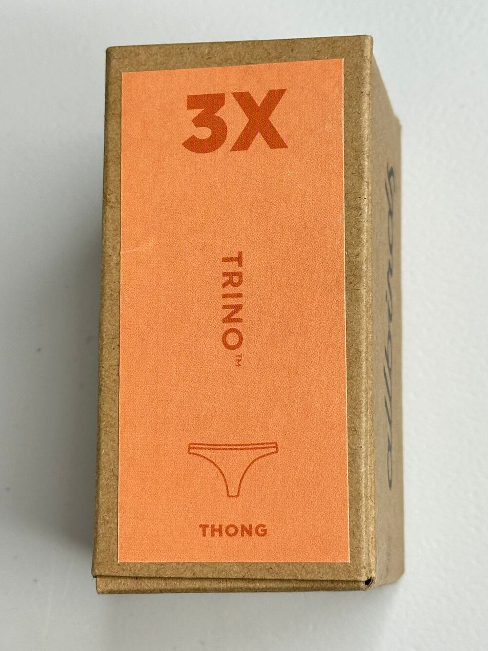 Allbirds Trino Thong Panty Malibu Orange 3X NWT Eucalyptus Merino Wool Rare 3XL